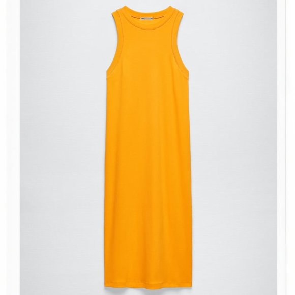 ZARA Midi Halter Dress NWT - Picture 1 of 1